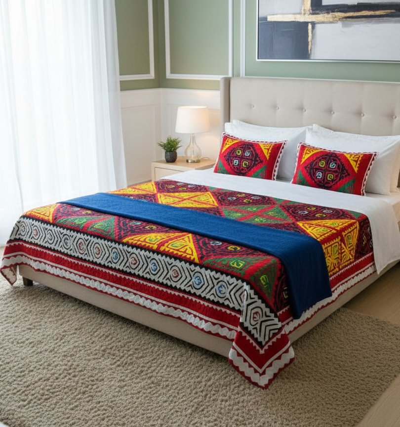 Heritage Applique Rilli Quilt-Rainbow