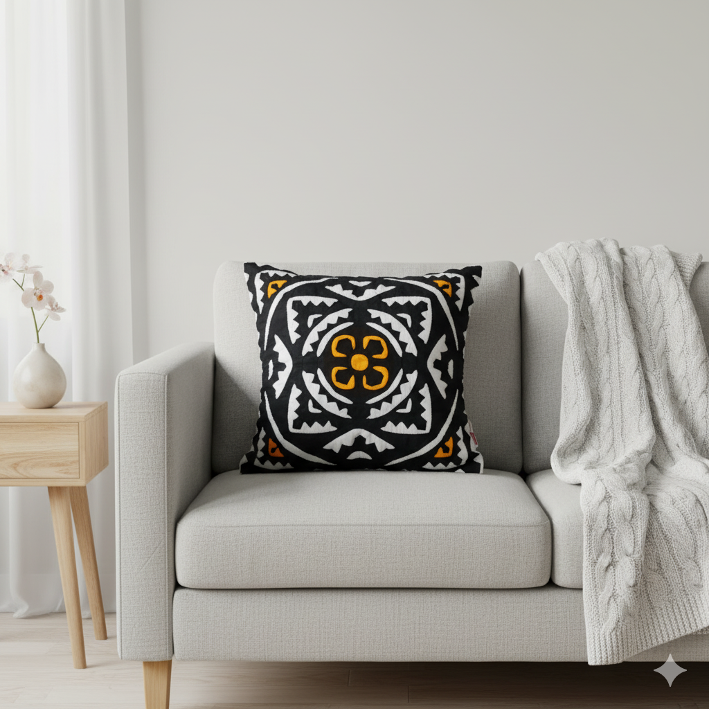 Handmade Appliqué Cushion